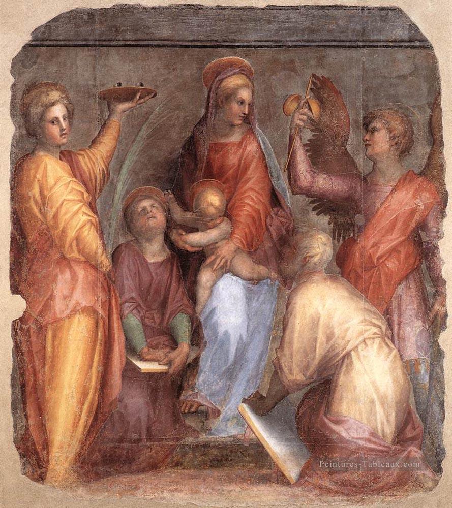 Sacra Conversazione portraitiste florentine maniérisme Jacopo da Pontormo Peintures à l'huile